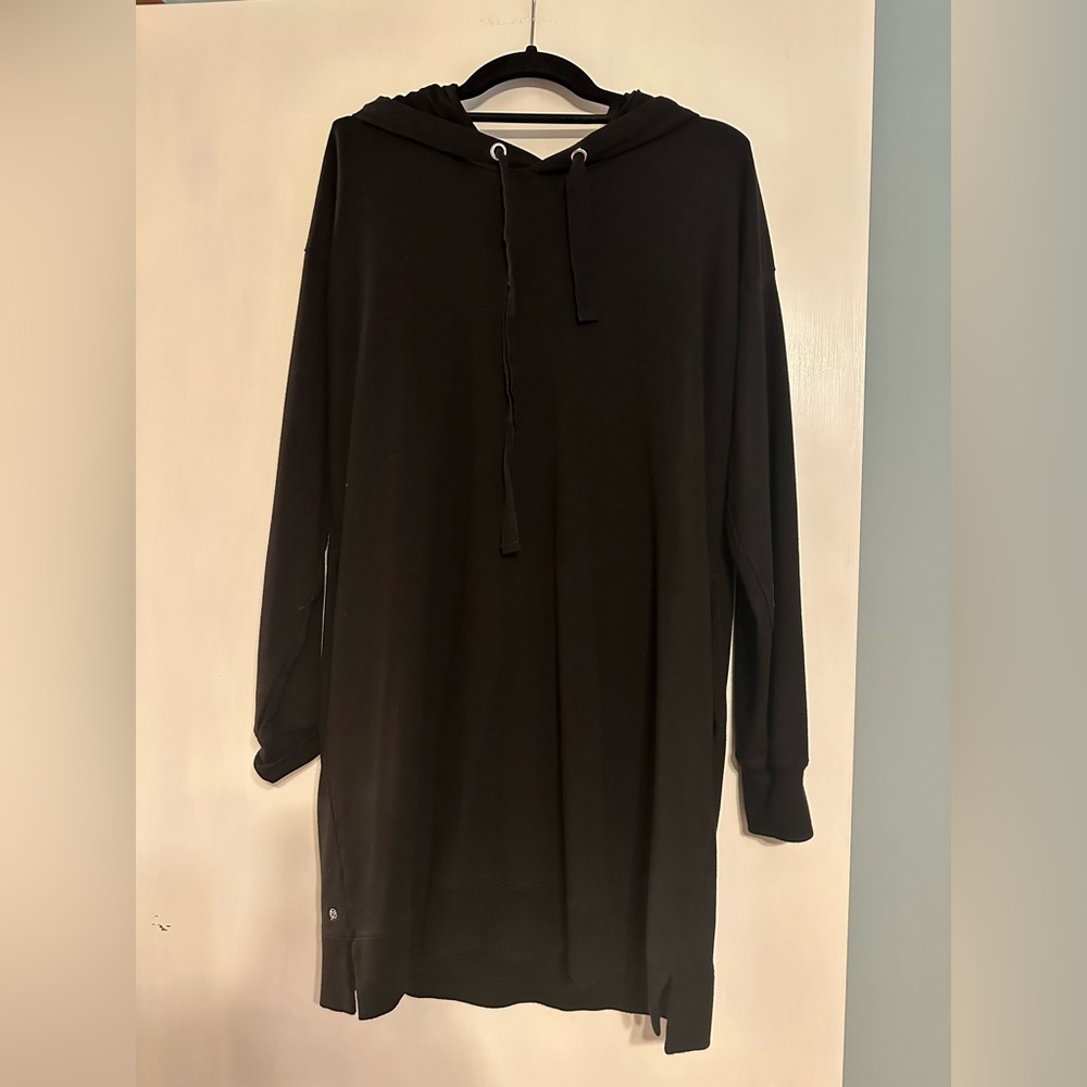 The Drop, hooded mini sweatshirt dress, size M